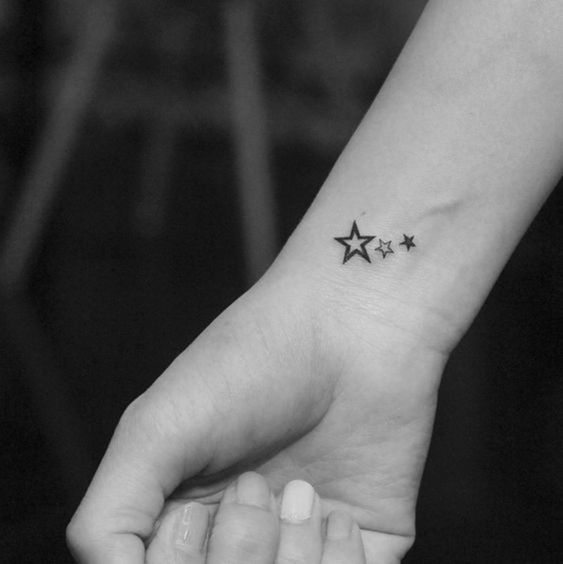 Star Design Side hand tattoos for female - star tattoo designs on hand for girl