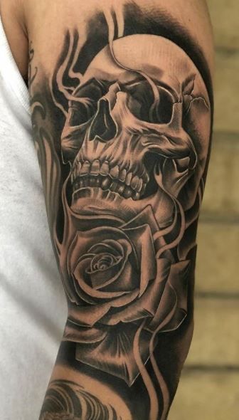Best Upper Arm Tattoos for Men - small arm tattoos for guys with meaning