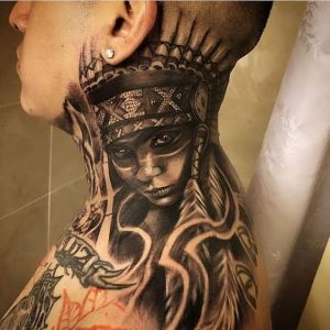 Coolest Gangster Neck Tattoos - gangster neck tattoos for guys