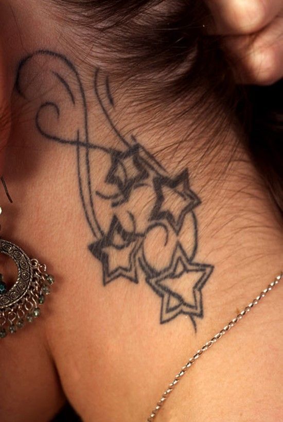 Eye-catching Side Neck Tattoos for Females - Best side neck Tattoos