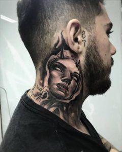 Hood Gangsta Neck Tattoo Designs - gangster hood tattoos