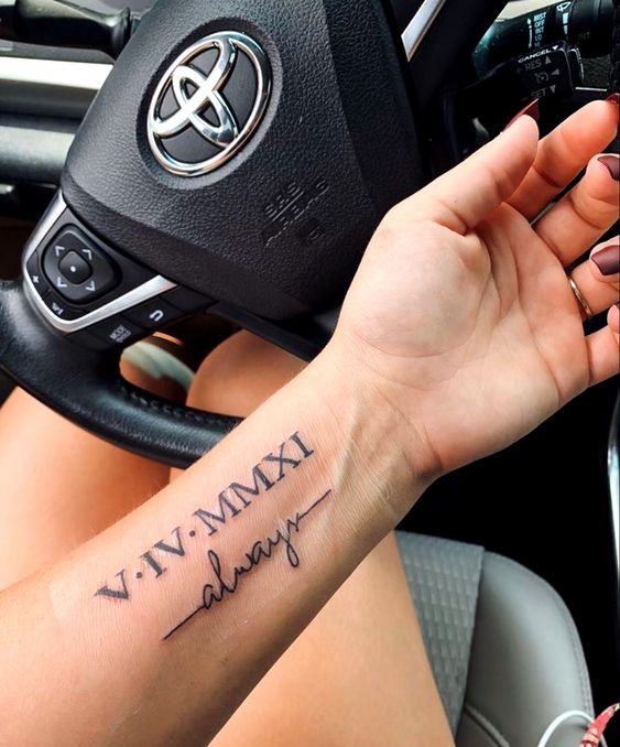 Meaningful Side Wrist Tattoos - classy side wrist tattoos