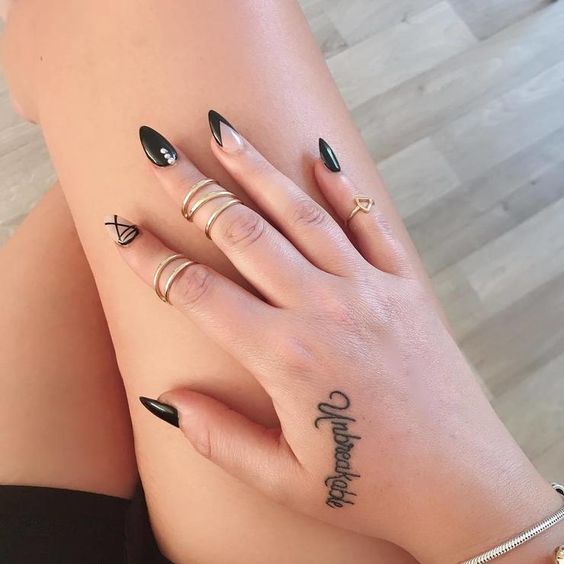 Side Wrist Name Tattoos - female side wrist tattoos ideas