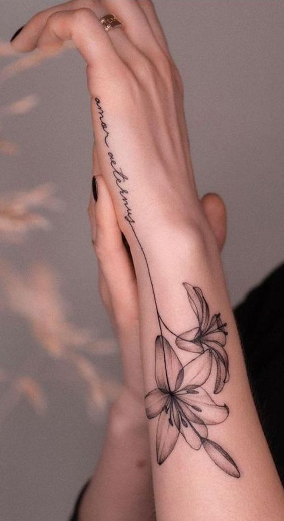 Unique Tattoo on Side Wrist - side wrist tattoos for female