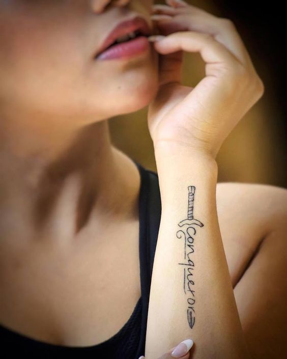 Unique Tattoo on Side Wrist - side wrist tattoos for female