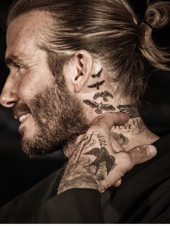 attractive gangster neck tattoos - gangster tattoos for guys