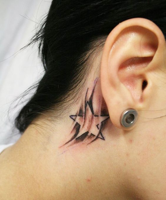 classy womens side neck tattoos - Classy tattoos