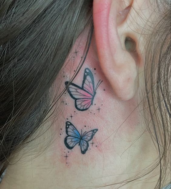meaningful womens side neck tattoos - side neck tattoo designs female