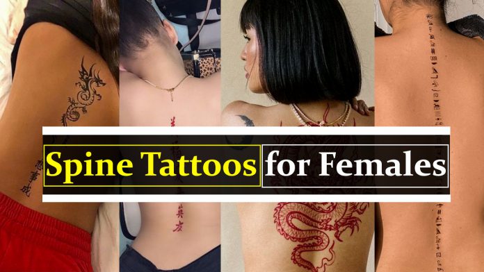 80+ Astonishing Spine Tattoos for Females - spine tattoos for women