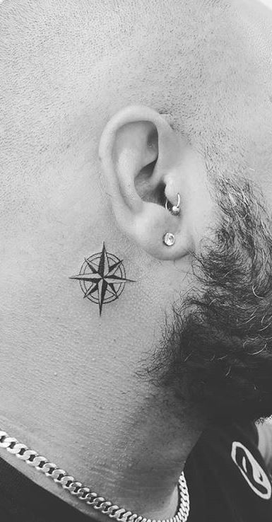50+ Eye-Catching Behind the Ear Tattoos for Men - Veo Tag