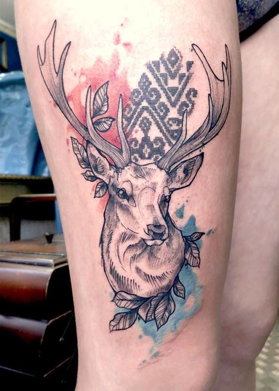 Deer Hunting Tattoos - deer hunting forearm tattoos
