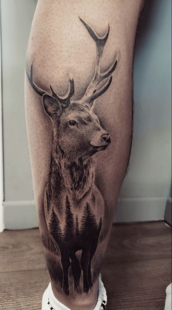 Deer Hunting Tattoos - deer hunting forearm tattoos