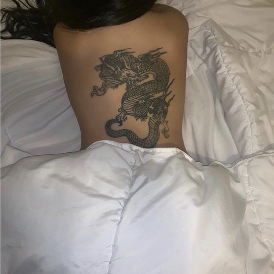 Dragon Spine Tattoos - dragon spine tattoo female
