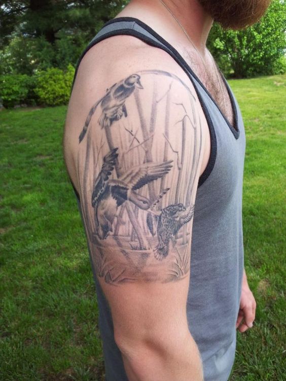 50+ Spectacular Hunting Tattoos - Veo Tag