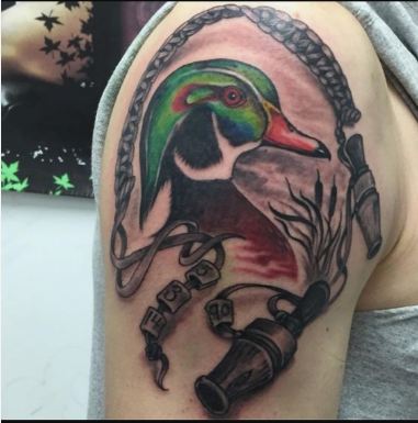 Duck Hunting Tattoos - duck hunting forearm tattoos