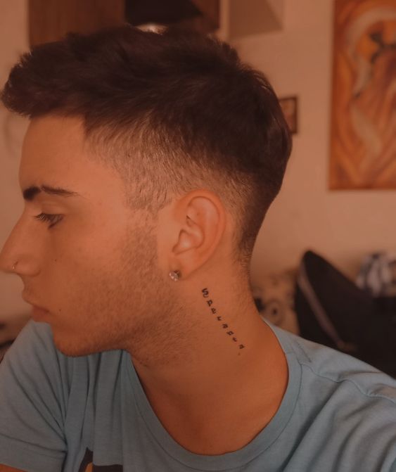 Best behind the ear tattoos for guys
