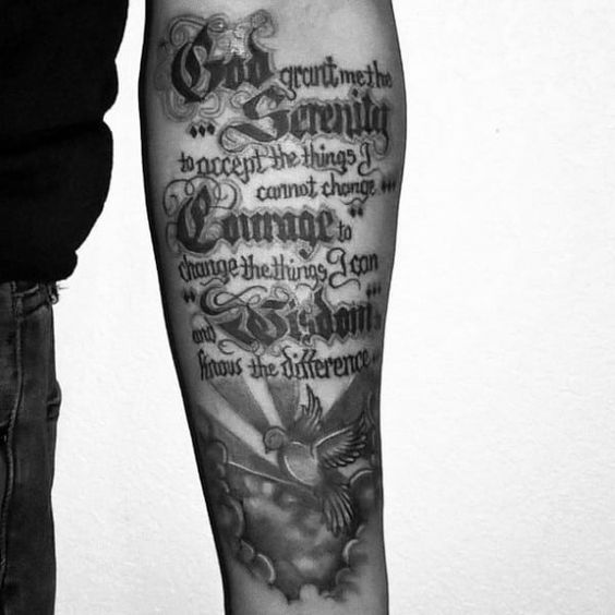 Male Sobriety Tattoos - small sobriety tattoos