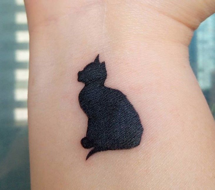 Small Black Cat Tattoos - black cat tattoo ideas