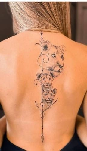 Spine Unique Back Tattoos Womens - elegant spine tattoo ideas