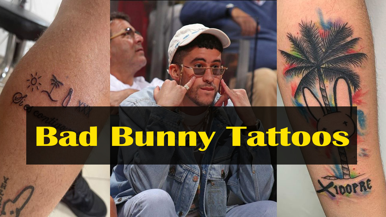 Bad bunny neck tattoo