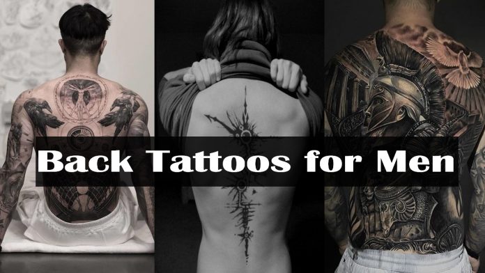 50+ Astonishing Back Tattoos for Men - Tribal back tattoos male