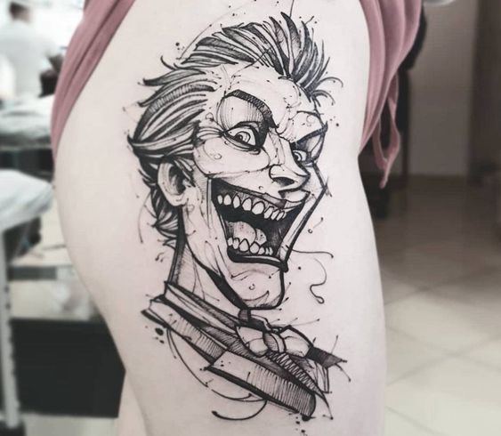 Black Joker Tattoo - Tattoo designs