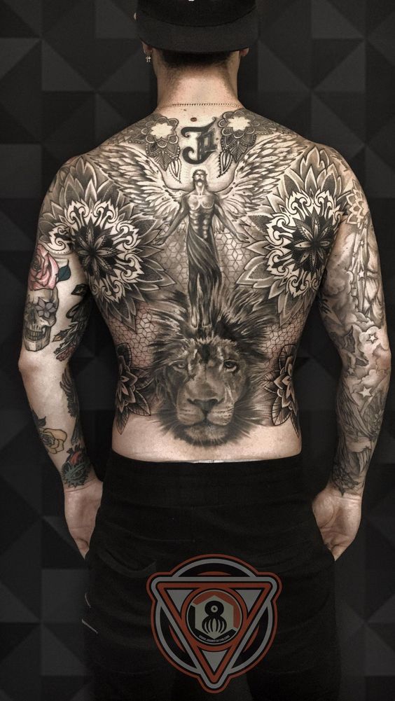 Full Back Tattoos for Men - Small back tattoos male