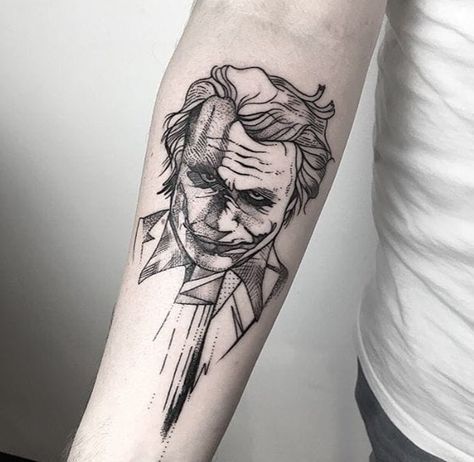 Heath Ledger Joker Tattoo - heath ledger
