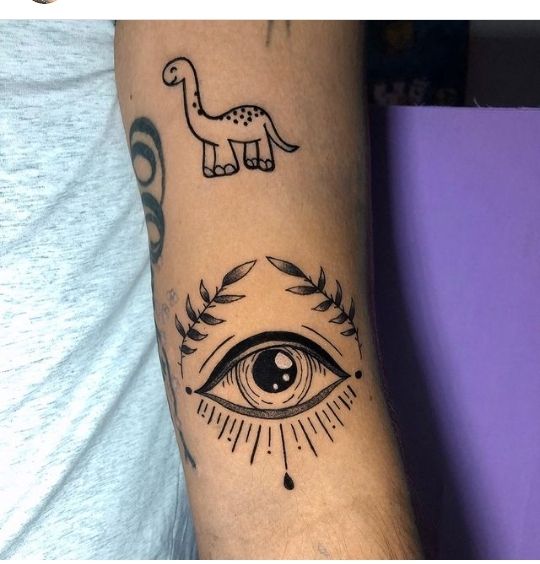 Positive Energy Evil Eye Tattoo - evil eye tattoo meaning