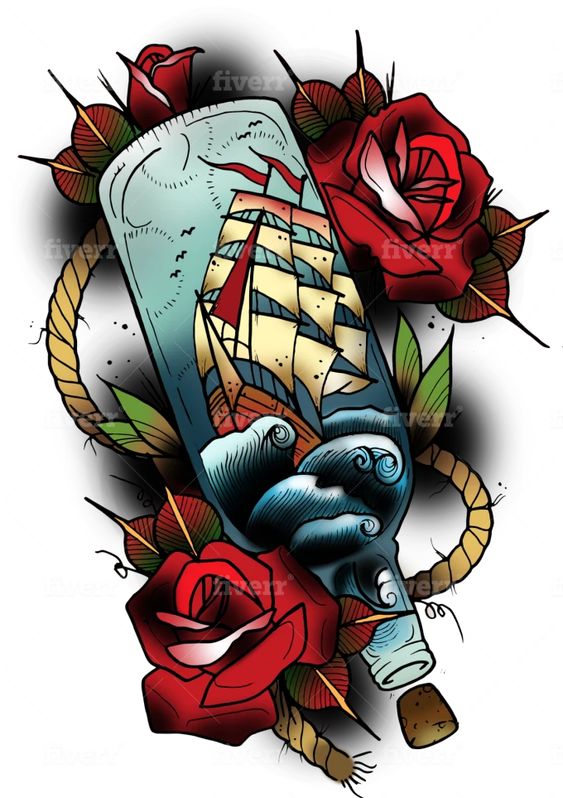 Sailor Jerry Tattoos Ship - sailor jerry ship tattoo meaning