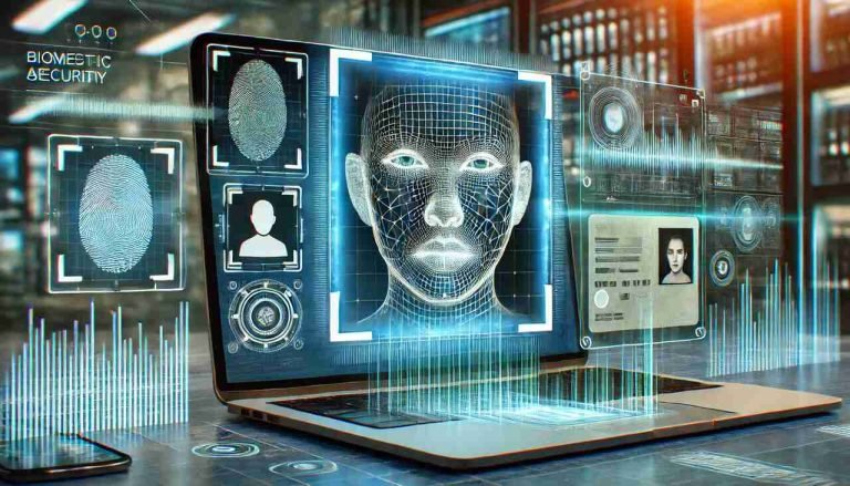How AI is Revolutionizing Identity Verification in the Digital Age An AI-powered identity verification system analyzing a digital ID and facial recognition data.