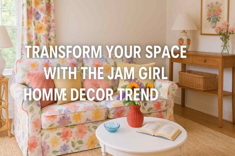 Transform Your Space With the Jam Girl Summer Home Decor Trend Jam Girl Summer-inspired living room with floral patterns and cheerful decor.