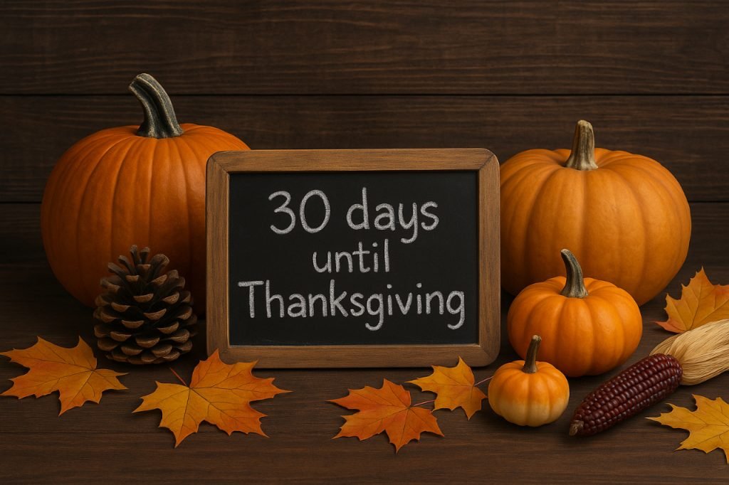 How Many Days Until Thanksgiving: History and Preparation Guide Thanksgiving-themed autumn table with pumpkins and fall decorations.