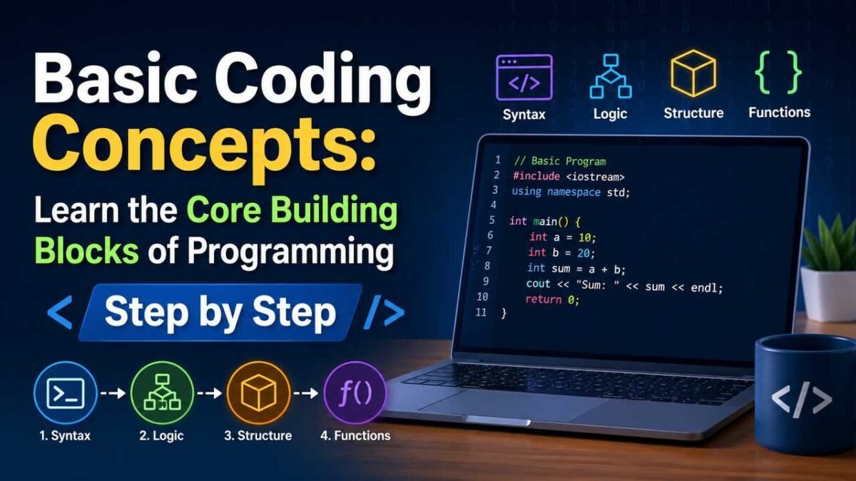 Basic Coding Concepts: Learn the Core Building Blocks of Programming ...