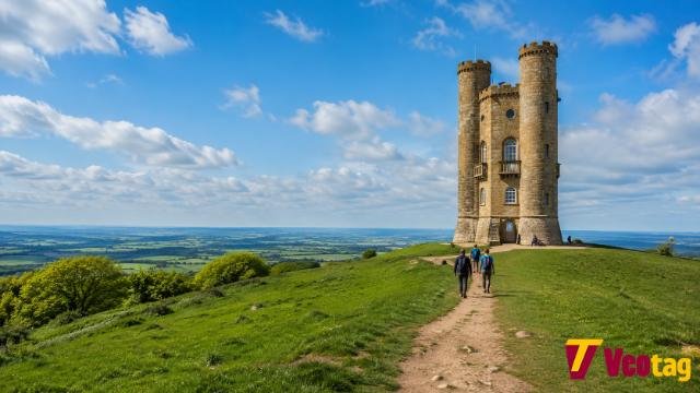 Broadway Tower Cotswolds overlooking the English countryside