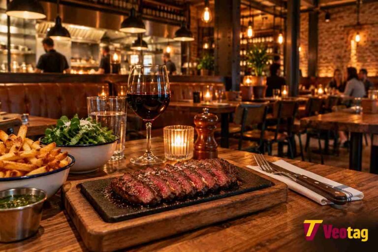 Flat Iron Leeds: Menu, Location, Opening Times and What to Expect Flat Iron Leeds steakhouse dining experience with steak and sides