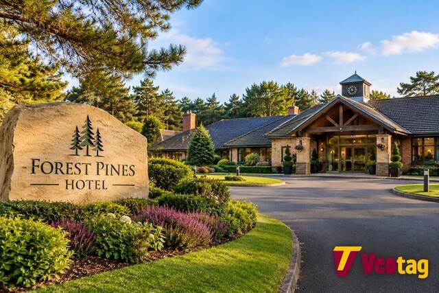 Forest Pines Hotel entrance in North Lincolnshire near Brigg and Scunthorpe.