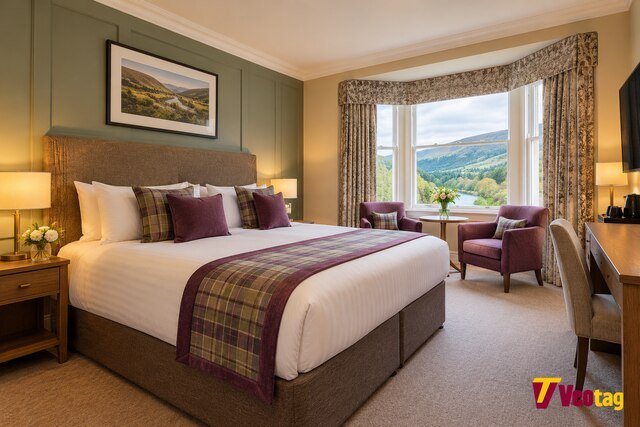 Peebles Hydro double room with Tweed Valley views